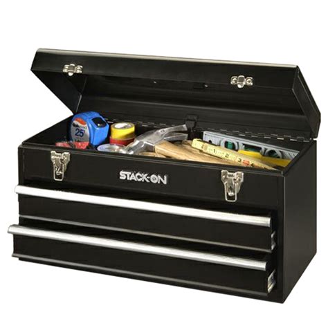 steel 2 drawer tool box|2 drawer portable tool box.